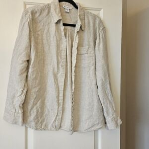 Athleta Retreat Linen Top Size Medium